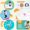 Stamp Enjoy - Self-Ink Flash Stamp Set, Multicolor Teacher Stamps, Office Stationery Stamps, Pre-Inked (Celebration Set)